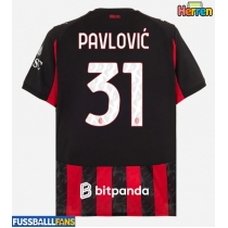 AC Milan Strahinja Pavlovic #31 Heimtrikot 2025-26 Kurzarm